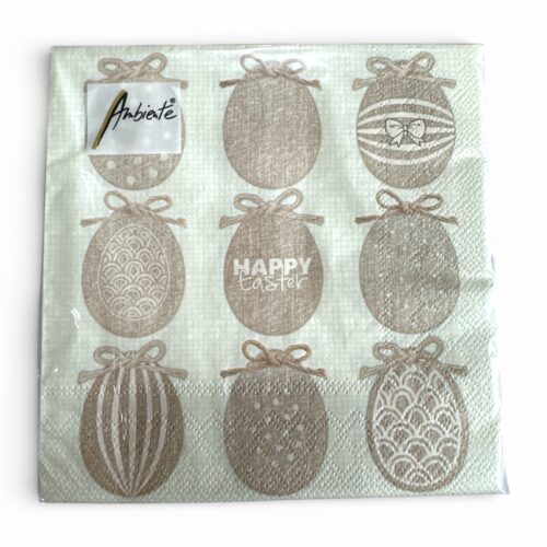 Luncheon Napkin Pk 20, Easter, Natural Easter