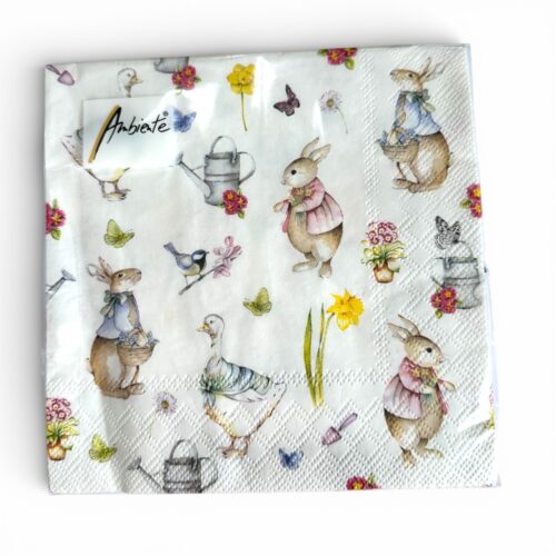 Luncheon Napkin 20 - Easter, Easter Garden