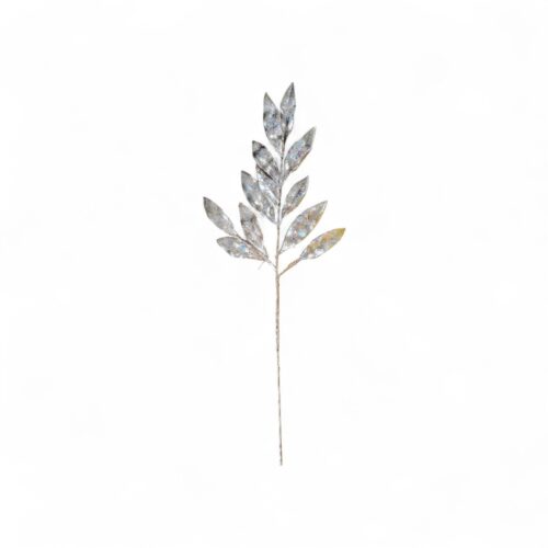 Glitter Leaf Spray Champagne