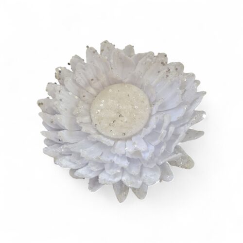 Sunflower Clip On - White