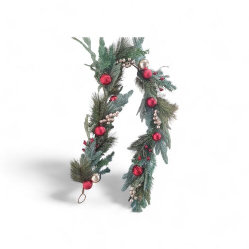 Garland with Red & Gold Bauble