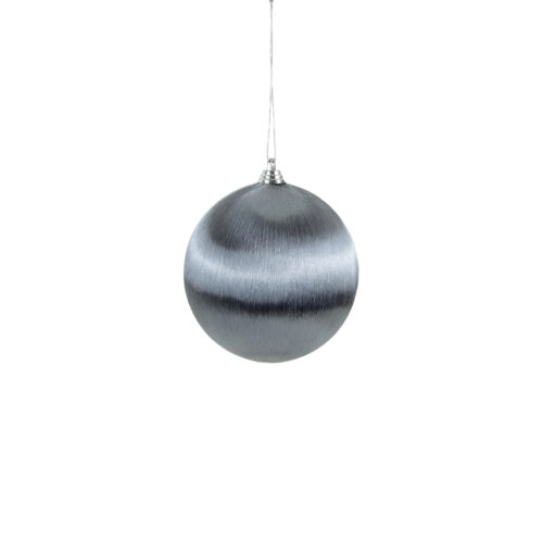 Bauble Satin Wrap Platinum 10cm