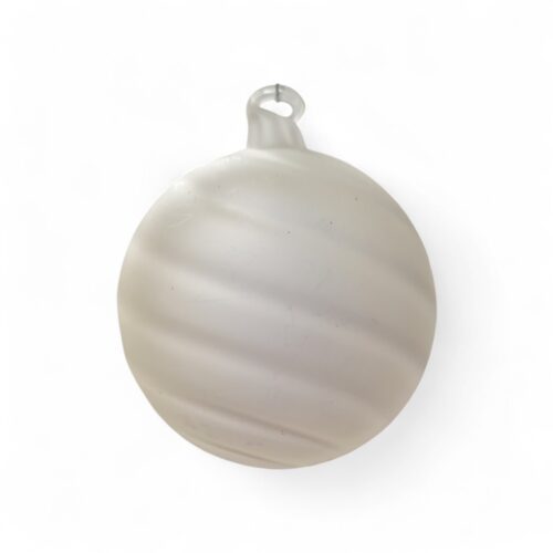 Bauble Clear Frosted 3 Asst