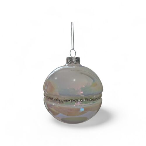 Bauble Pearl White with Diamonte Belt
