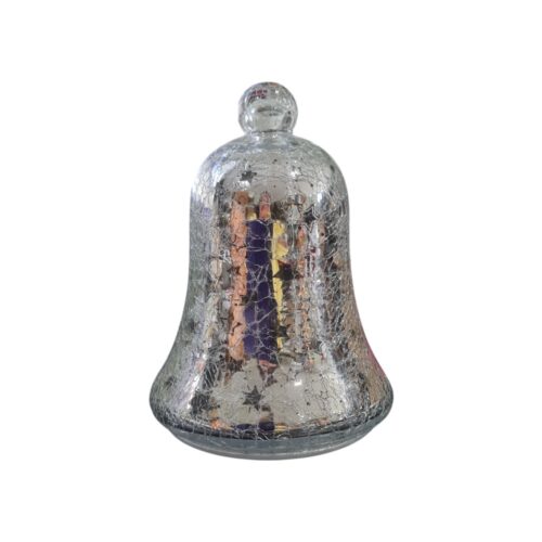 Crackle Bell LED Silver Small