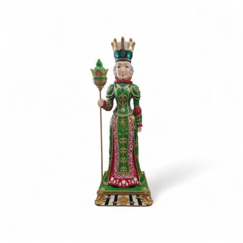 Queen with Staff Green Small