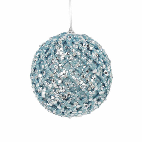 Bauble Blue with Silver Sequin
