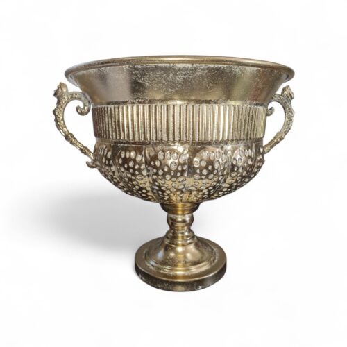 Pedestal Urn with Handles Champagne