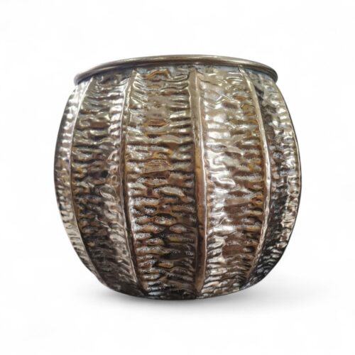 Planter Ribbed Champagne Small