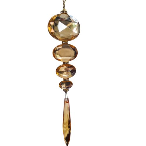Oval Drop Jewels Amber
