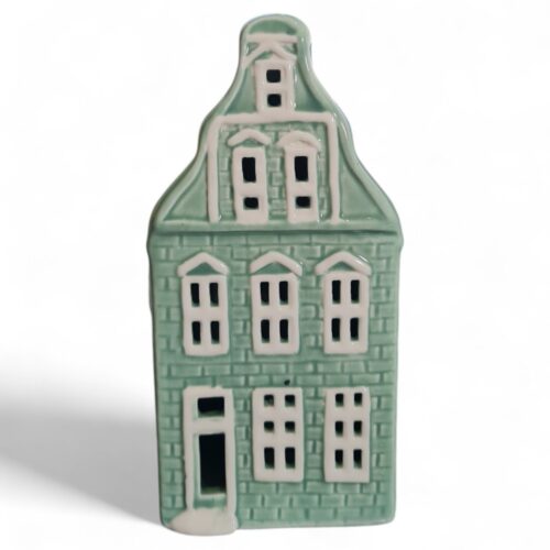 LED Tea Light House with Attic Mint Green