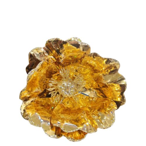 Magnolia Clip On - Gold Metallic