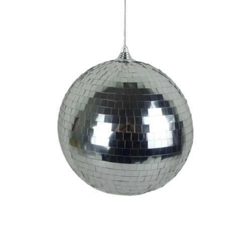 Bauble Disco Ball Silver 15cm