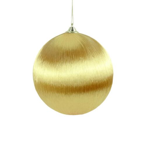 Bauble Satin Wrap Gold 15cm