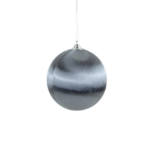 Bauble Satin Wrap Platinum 12cm