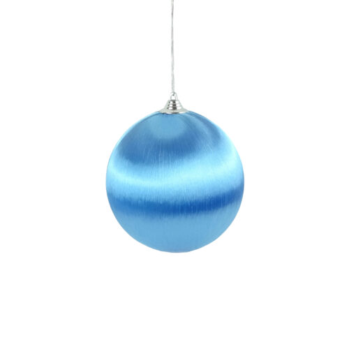 Bauble Satin Wrap Sky Blue 12cm