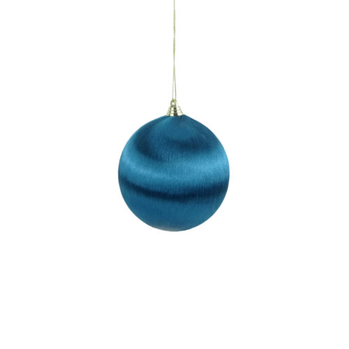 Bauble Satin Wrap Peacock 10cm