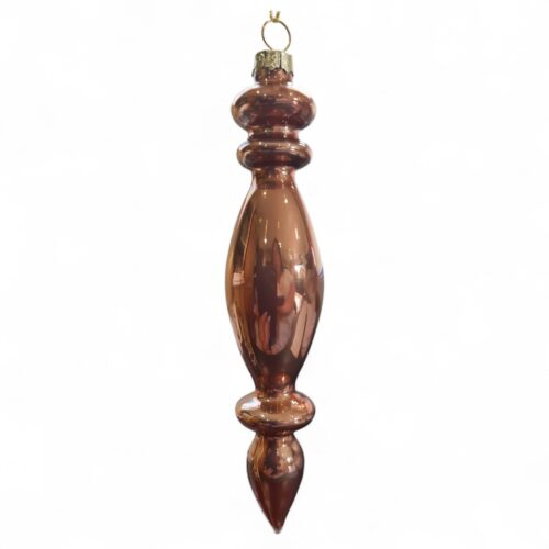 Finial Hanging Ornament Dusty Pink
