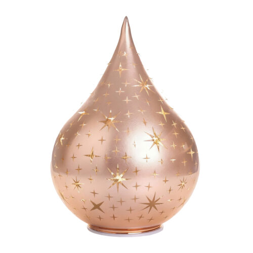 LED Rotating Teardrop Rose Gold Large