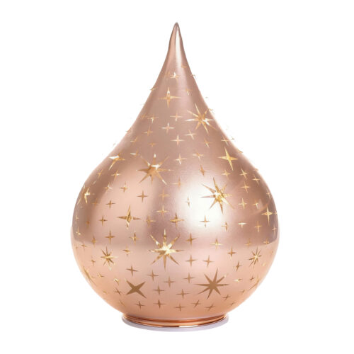 LED Rotating Teardrop Rose Gold Large