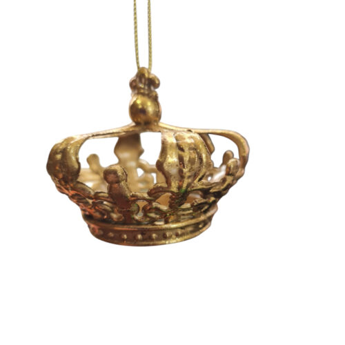 Crown Hanging Ornament Gold