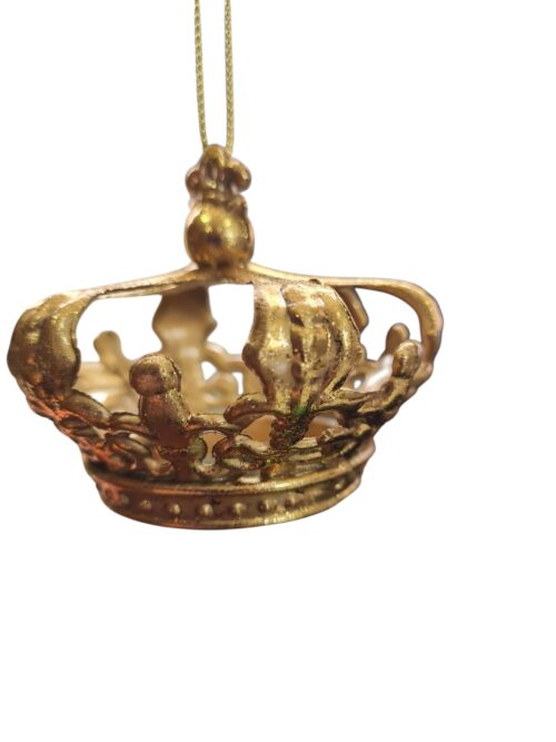Crown Hanging Ornament Gold