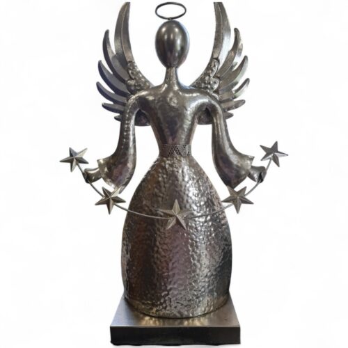 Angel with Stars Silver Large
