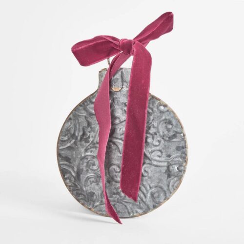 Embossed Tin Bauble