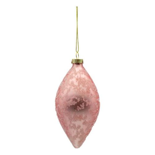 Bauble - Pink Coral Drop