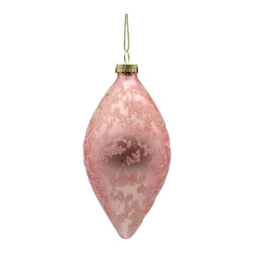 Bauble - Pink Coral Drop