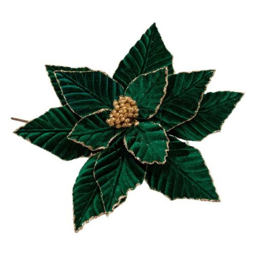 Poinsettia Pick Emerald Green