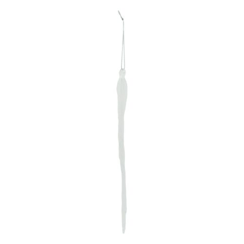 Twisted Icicle Hanging Ornament Clear