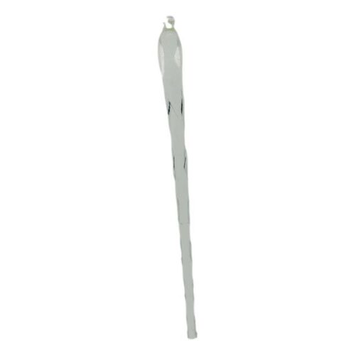 Twisted Icicle Hanging Ornament Clear 19cm
