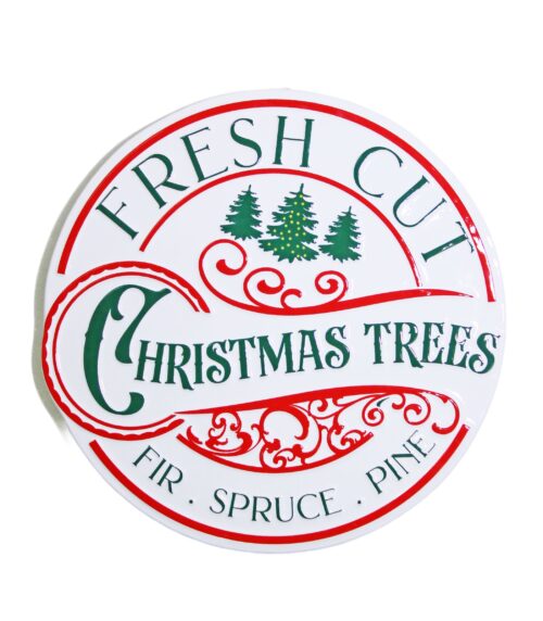 Metal Sign - Fresh Cut Trees