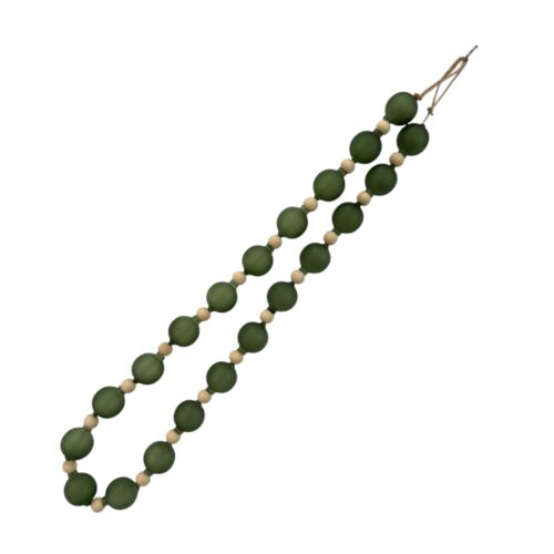 Glass & Wood Beaded  Garland