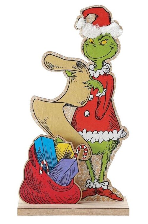 Grinch and List Table Sitter