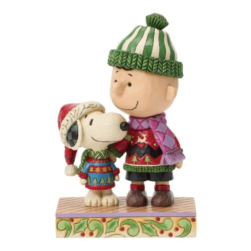 Peanuts by Jim Shore - Snoopy and Charlie Xmas Sweaters