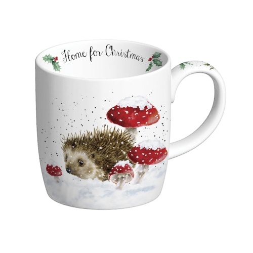Wrendale - Home for Christmas (Porcupine) Mug