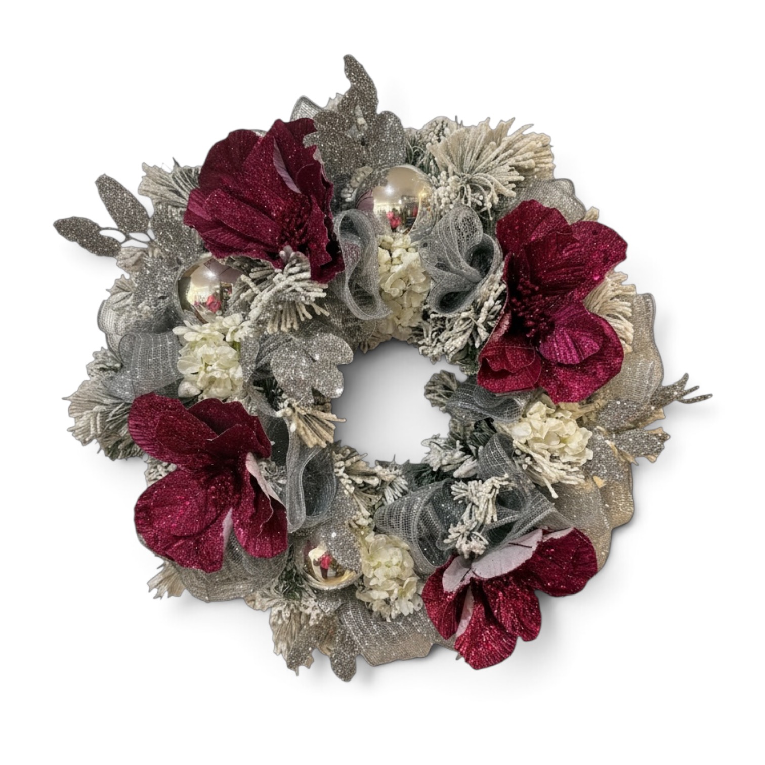 Montanna Magenta Wreath, 60cm, TCC Custom