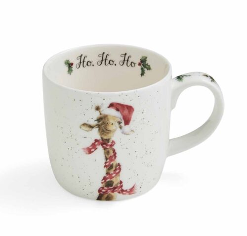 Royal Worcester - Wrendale - Ho Ho Ho Giraffe Mug