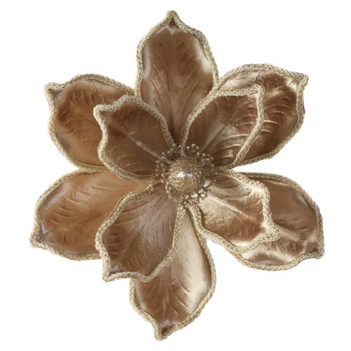 Magnolia Clip On Shiny Gold Rope Edge