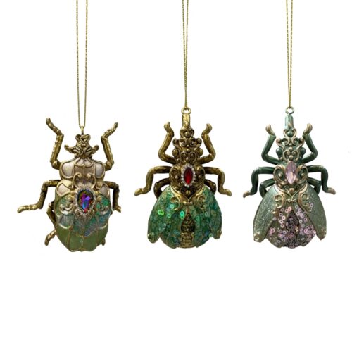 Beetle Hanging Ornament 3 Asst