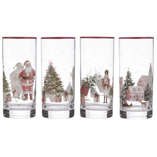 Hollybrook Crystal  Highball Tumbler, 4 Pk