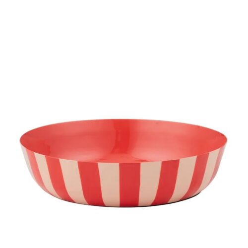 Linear Metal Bowl Nude/Tomato