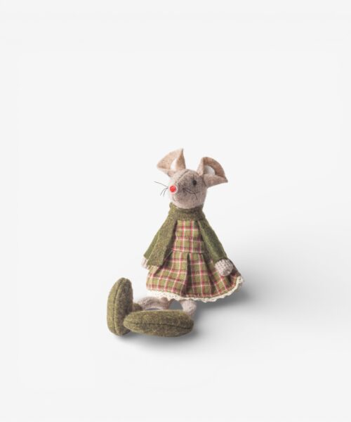 Green Tilly Mouse, Sitting