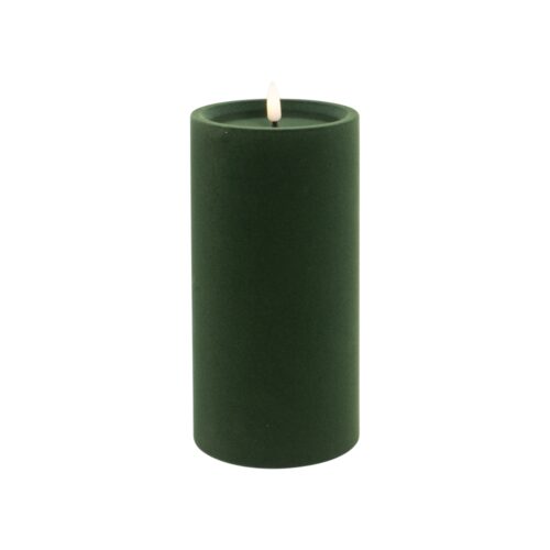 LED Luxe Velvet Candle Green Large