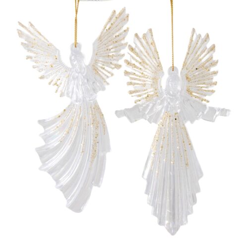 Angel Clear with Champagne Wings H/O 2 Asst