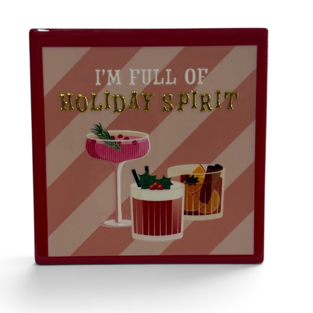 Ceramic Coasters, Christmas Cocktails, 6 Ast - Image 6