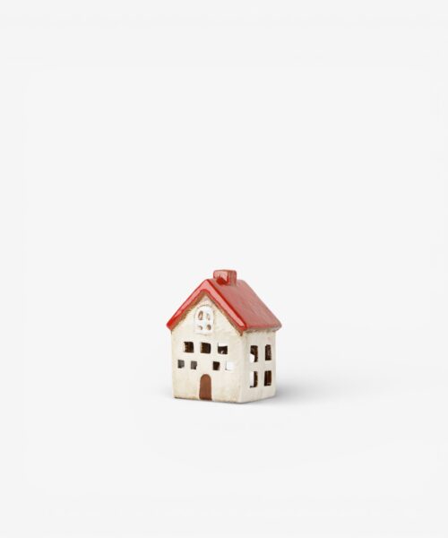 Alsace Villa Tea Light Red/White