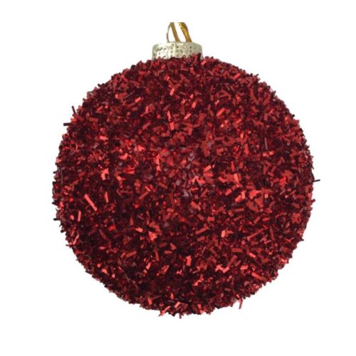 Bauble- Grinchmas Shatterproof, Red, 10cm,4 Pack